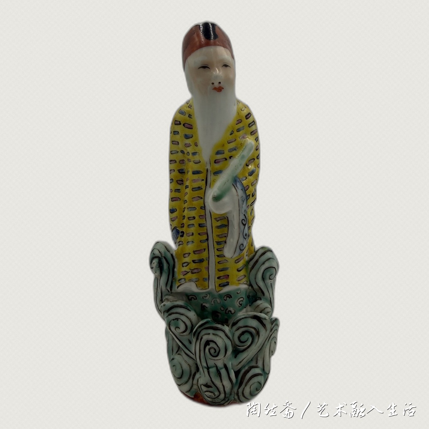 粉彩八仙之张果老造像